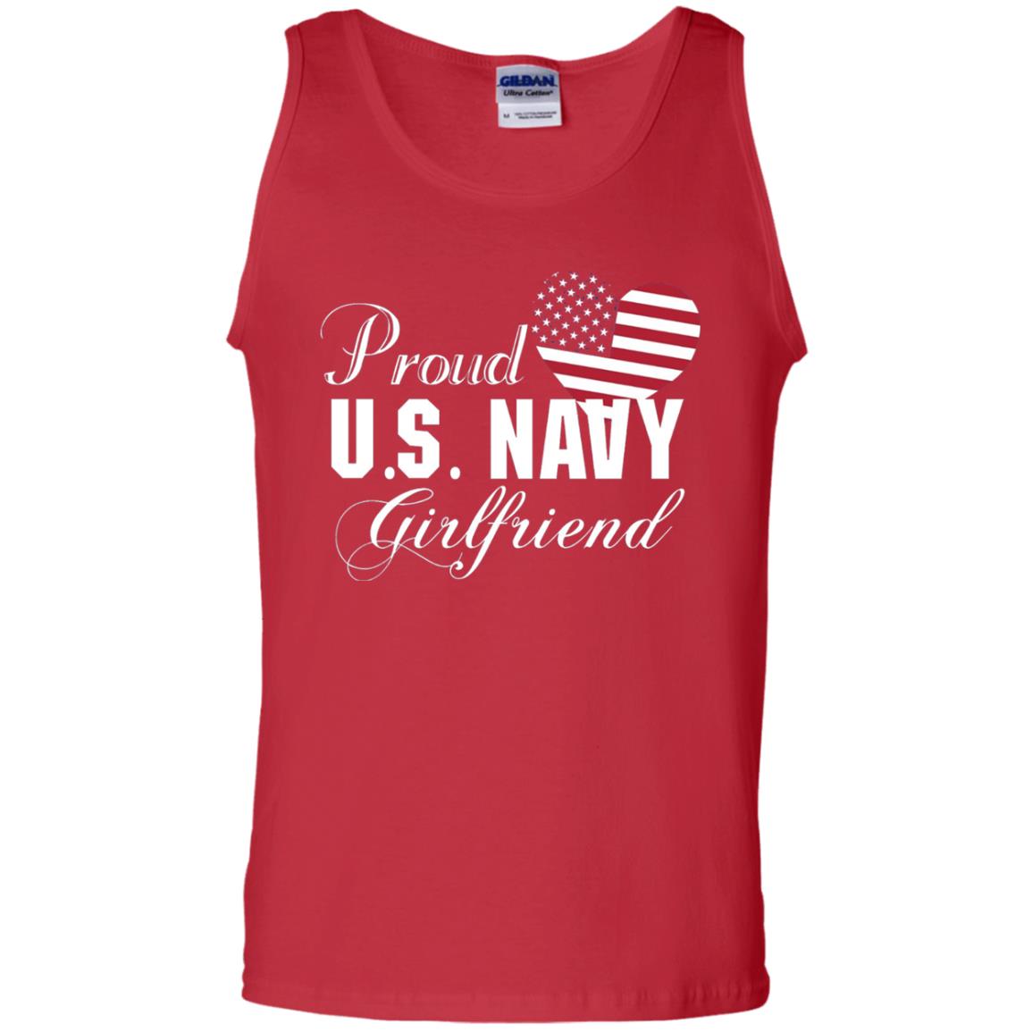 Pride U.s. Army Shirt Proud Navy Girlfriend Heart Red