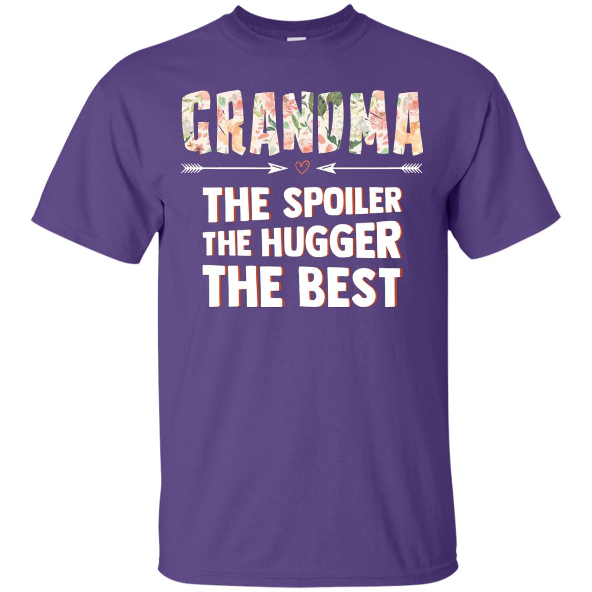 Grandma The Spoiler The Hugger The Best Nana Shirt Purple