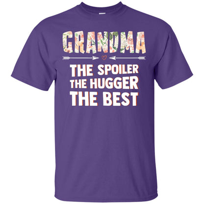 Grandma The Spoiler The Hugger The Best Nana Shirt Purple