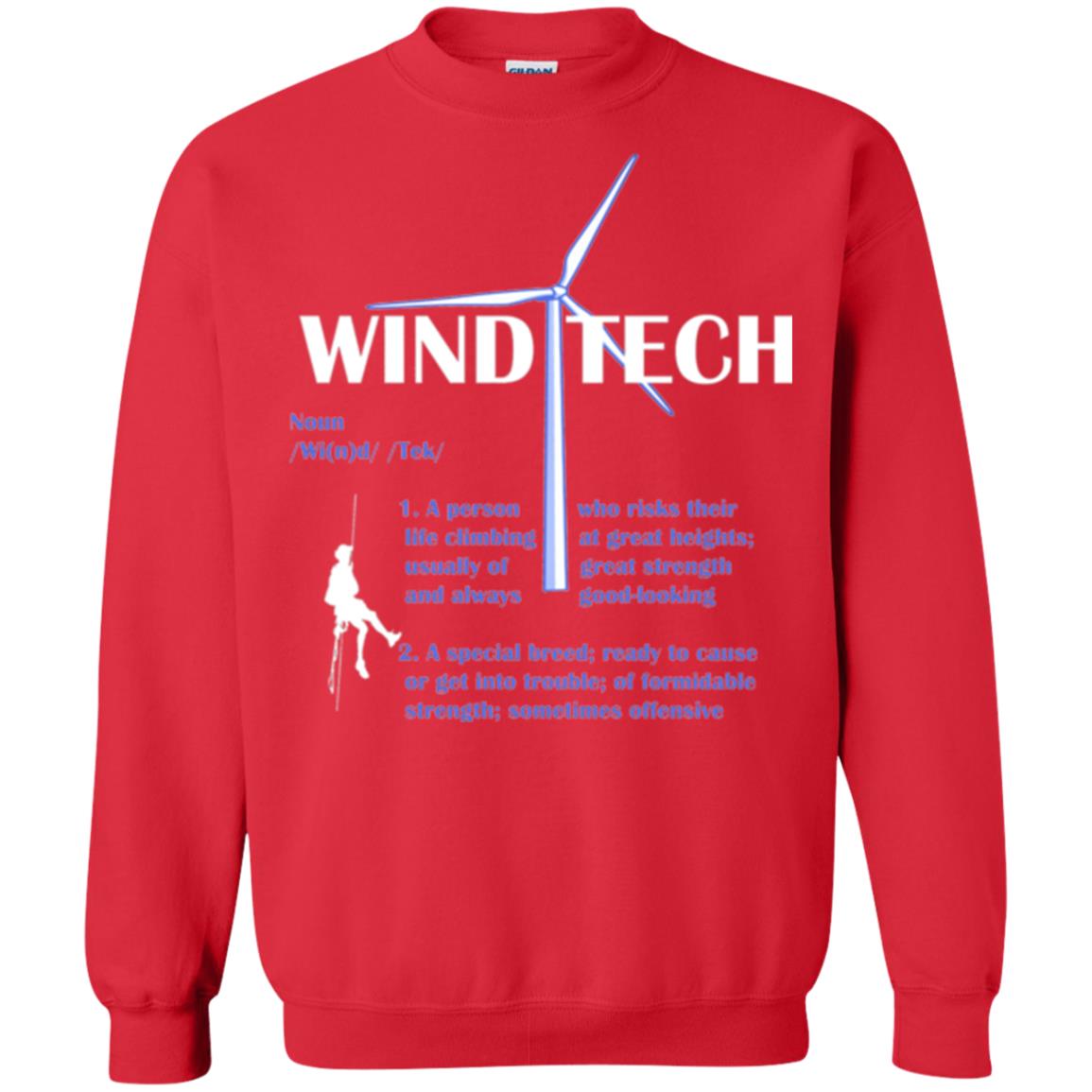 Wind Tech Definition T-shirt Red