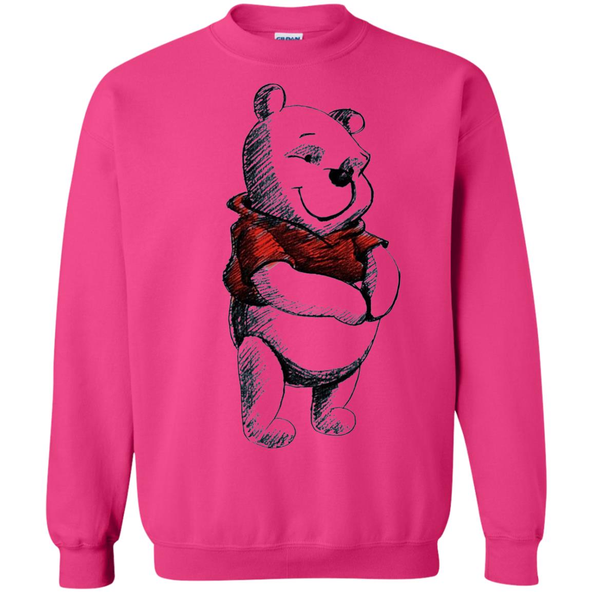 Sketch Of Winnie The Pooh Movie Lover T-shirt Heliconia