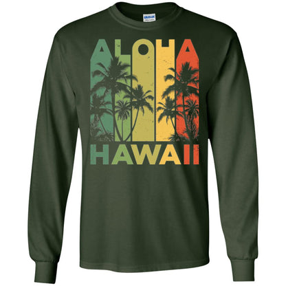 Vintage Hawaiian Islands T-shirt Forest Green