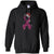 Pink Ribbon With Santa Hat Breast Cancer Awareness X-mas Gift ShirtG185 Gildan Pullover Hoodie 8 oz.
