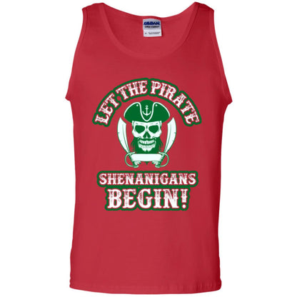 Saint Patrick's Day T-shirt Let The Pirate Shenanigans Begin Red