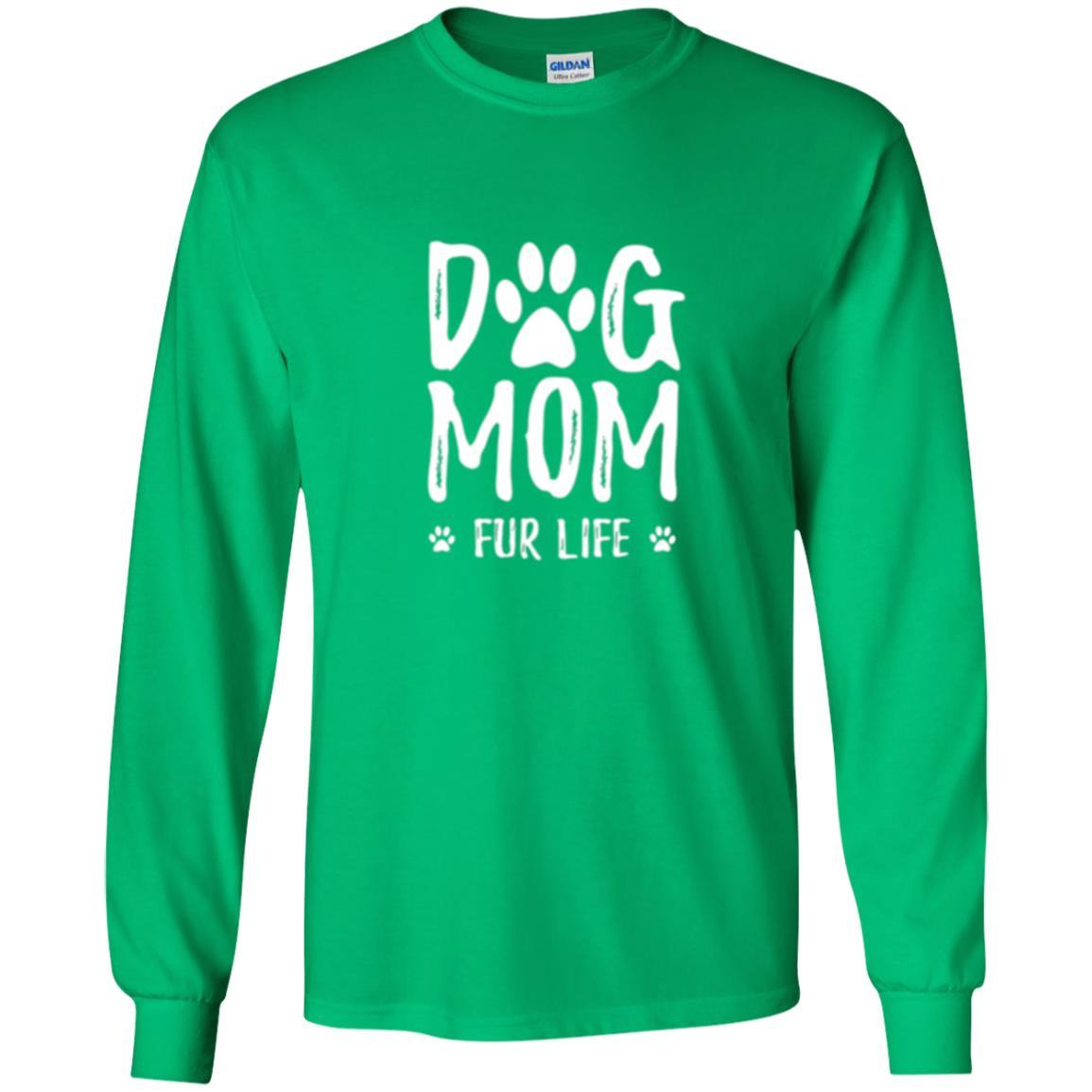 Dog Lover T-shirt Dog Mom Fur Life T-shirt Irish Green