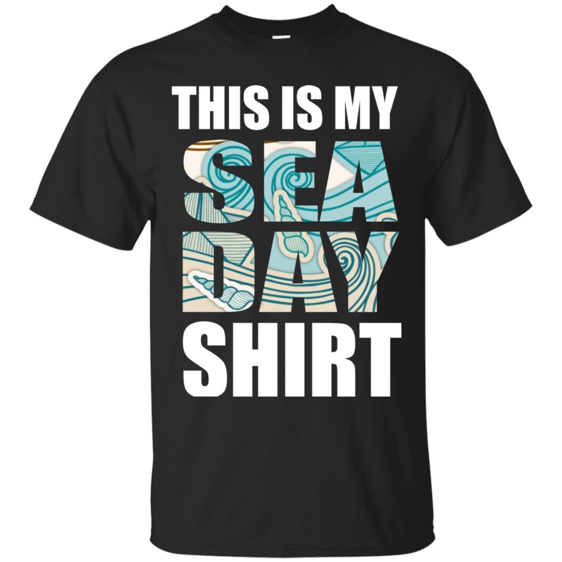Summer Vacation T-shirt This Is My Sea Day Black