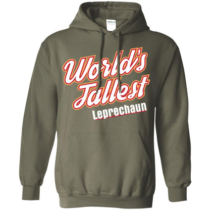 St. Patrick's Day T-shirt World's Tallest Leprechaun Military Green