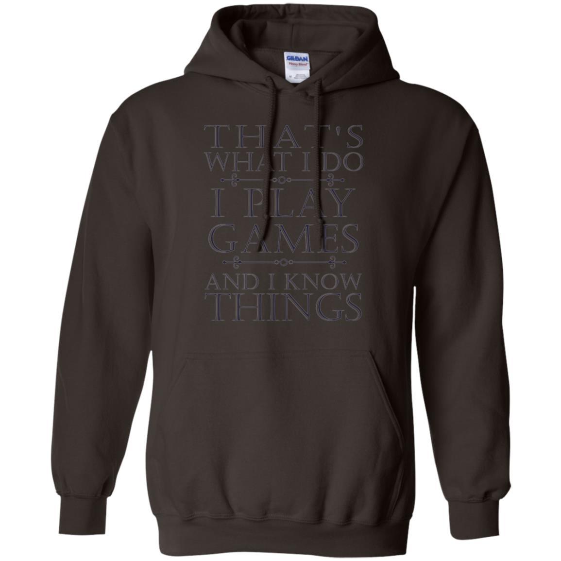 Gamer T-shirt That's What I Do I Play Games Dark Chocolate