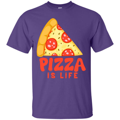 Pizza Is Life Shirt For Pizza Lovers Purple
