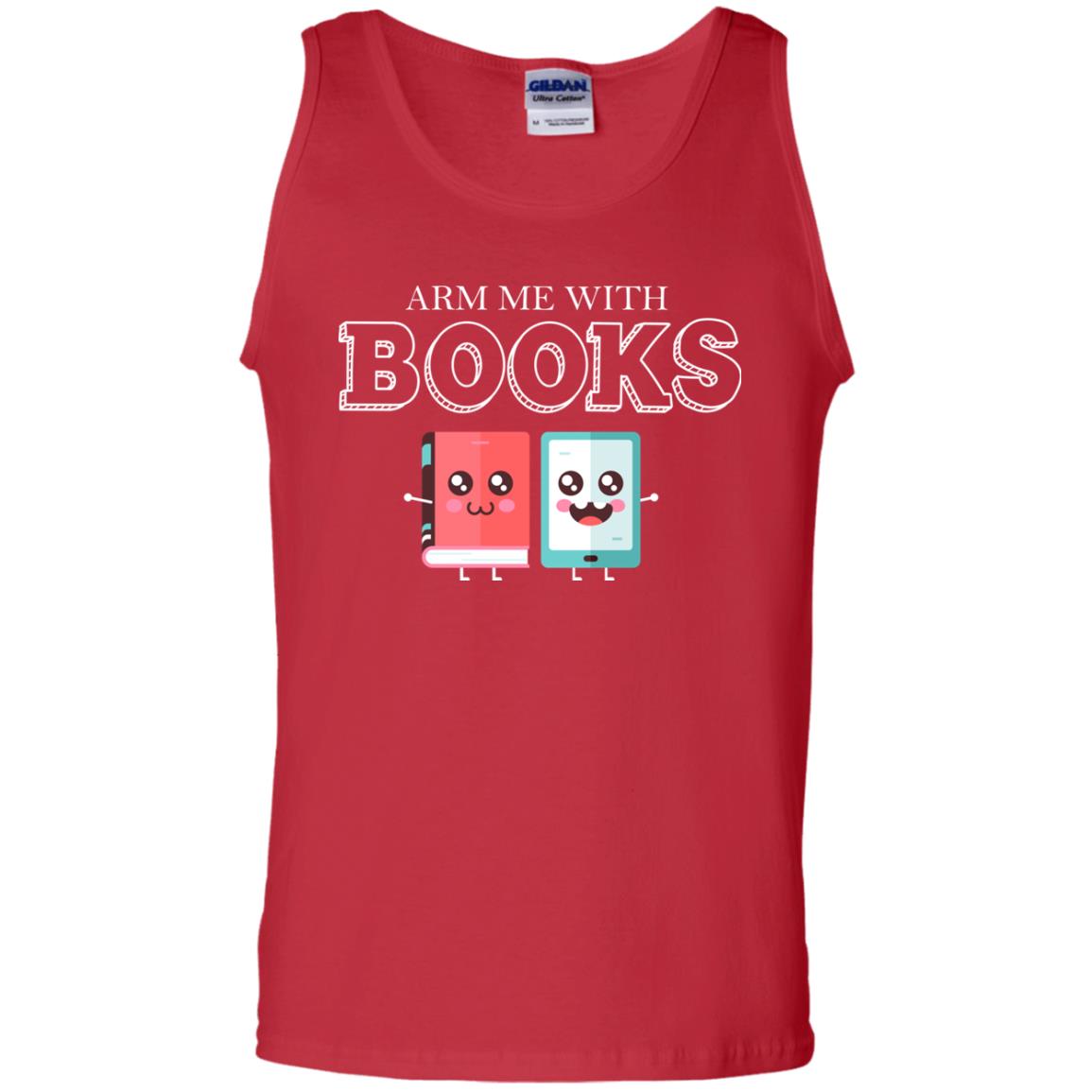 Arm Me With Books Gun Control T-shirt Red