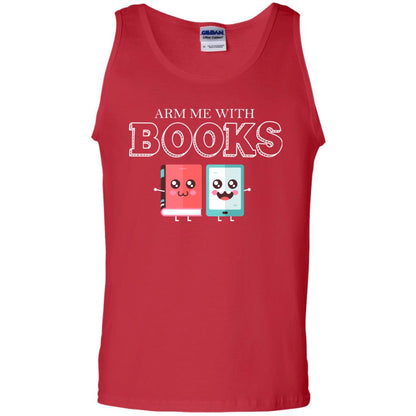 Arm Me With Books Gun Control T-shirt Red