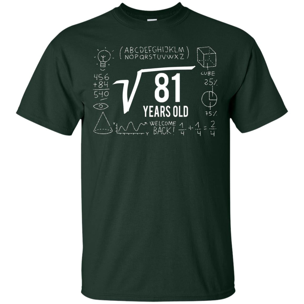 Square Root Of 81 9th Birthday T-shirt Forest