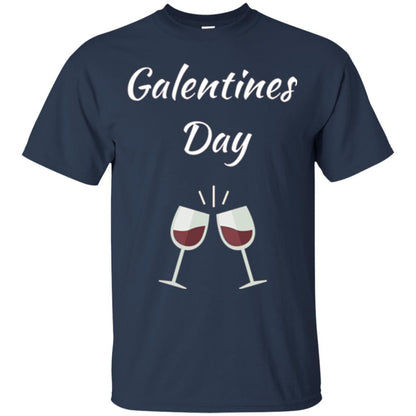 Valentines Alternative Galentines Day T-shirt Navy