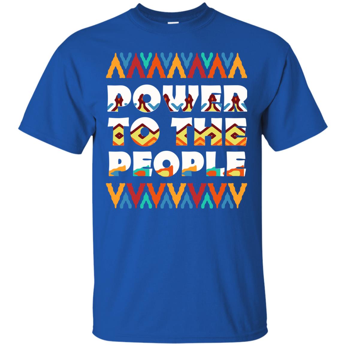 African American T-shirt Power To The People Royal