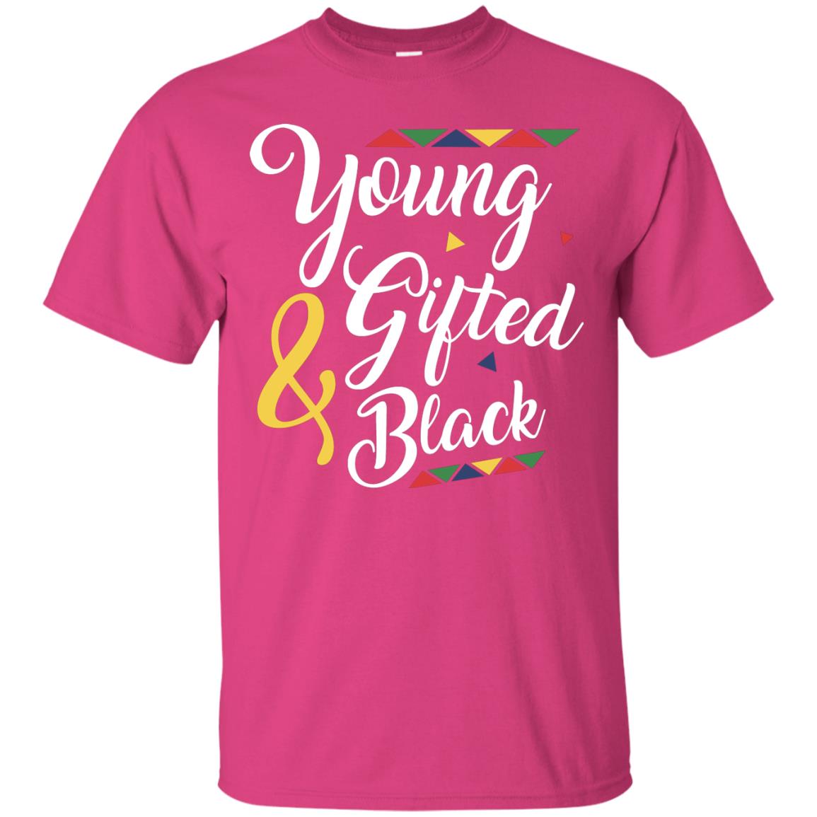 African American T-shirt Young Gifted And Black Heliconia