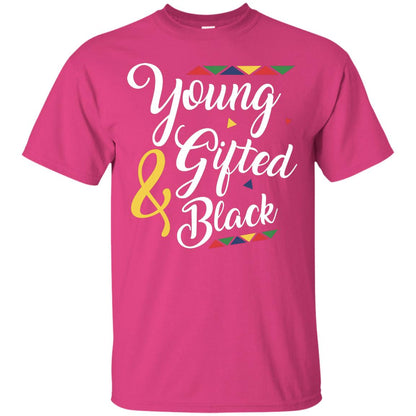African American T-shirt Young Gifted And Black Heliconia