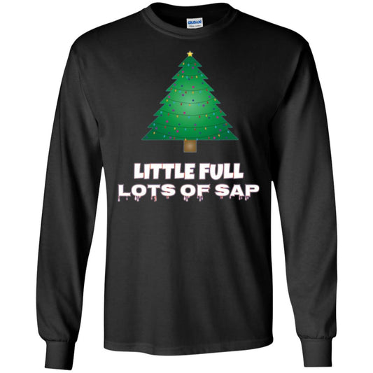 Christmas T-shirt Little Full Lots Of Sap Black