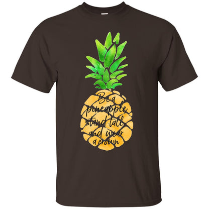 Funny Pineapple T-shirt Dark Chocolate