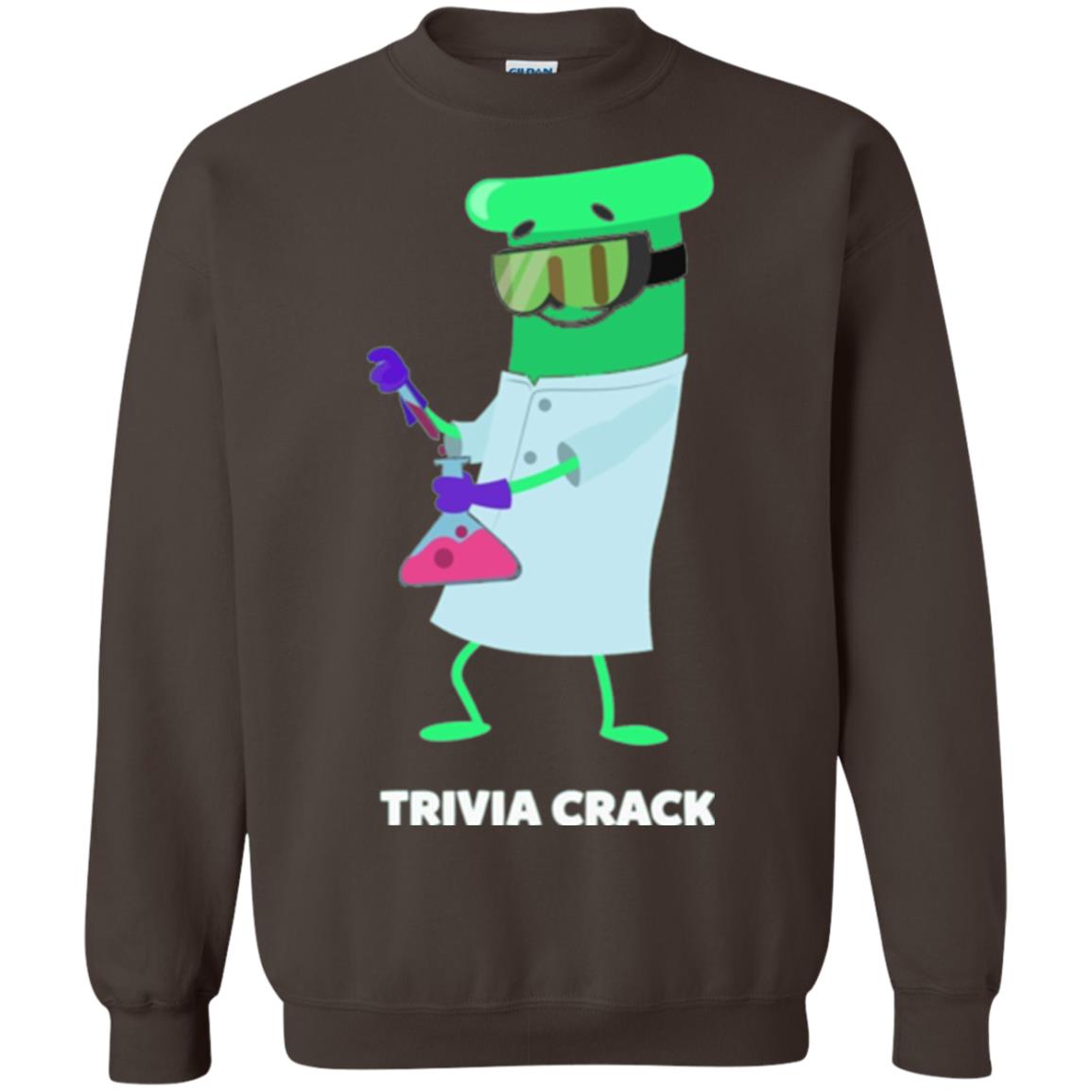 Cute Trivia Crack Scientist Al T-shirt Dark Chocolate