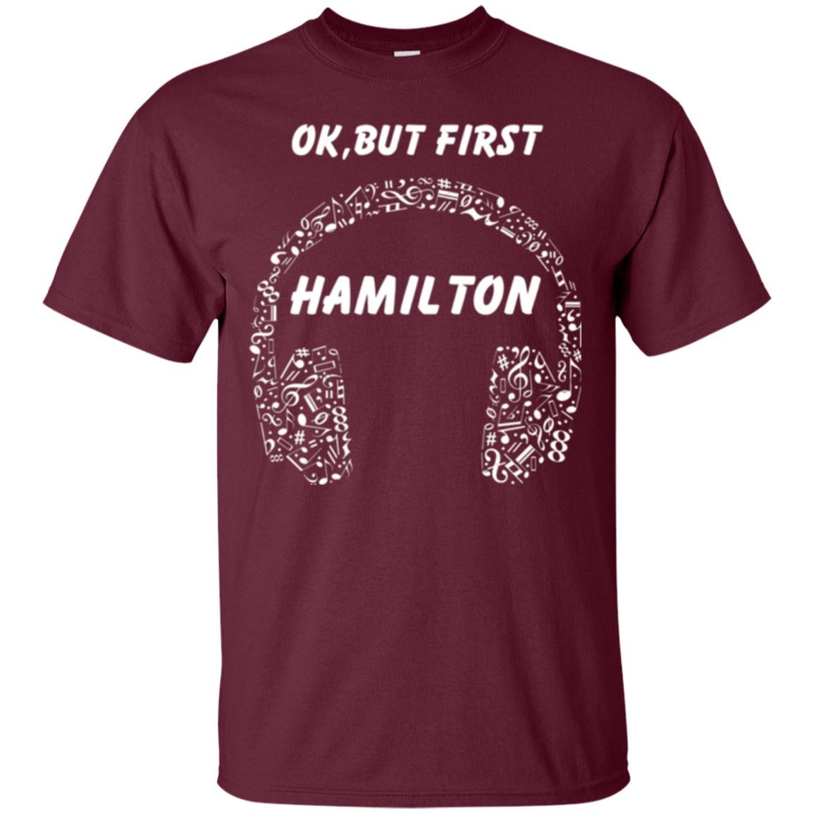 An American Musical Ok, But First Hamilton Ear Phones Maroon