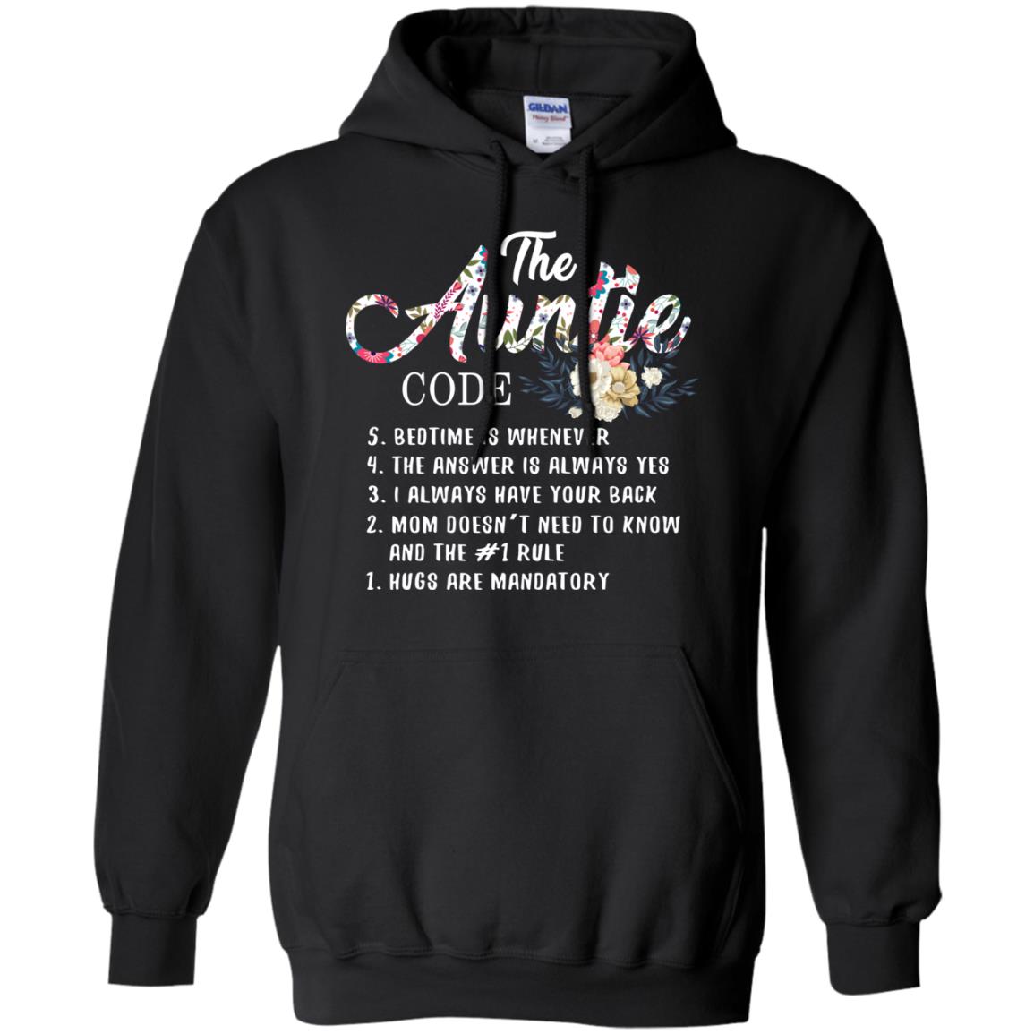 The Auntie Code Shirt For WomensG185 Gildan Pullover Hoodie 8 oz.