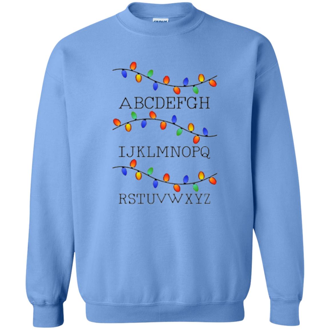 Christmas T-shirt Fairy Lights Carolina Blue