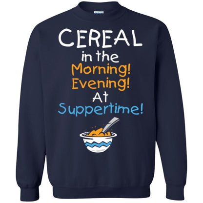 Cereal In The Morning Evening At Suppertime T-shirt Navy