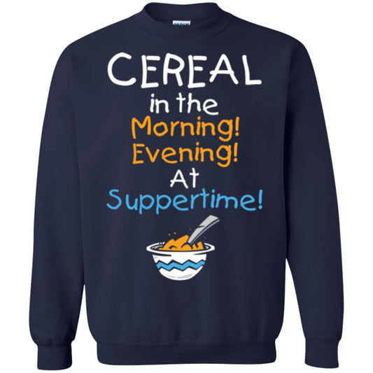 Cereal In The Morning Evening At Suppertime T-shirt Navy