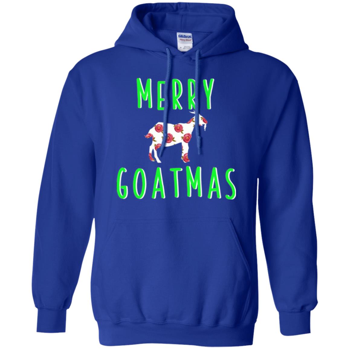 Goat Lovers T-shirt Merry Goatmas Royal