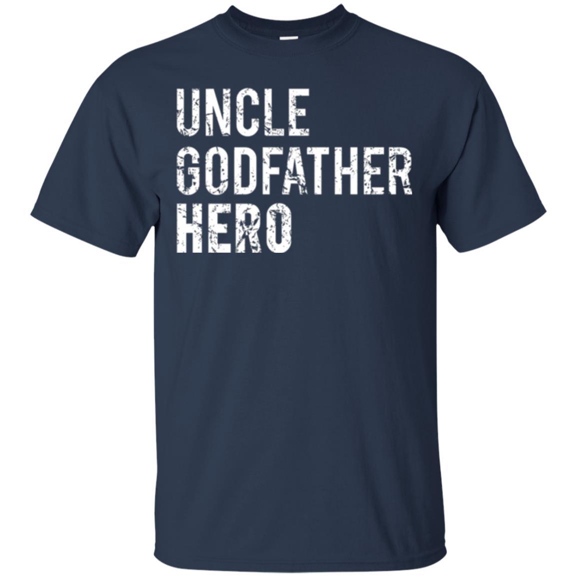 Family T-shirt Uncle Godfather Hero Navy