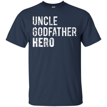 Family T-shirt Uncle Godfather Hero Navy