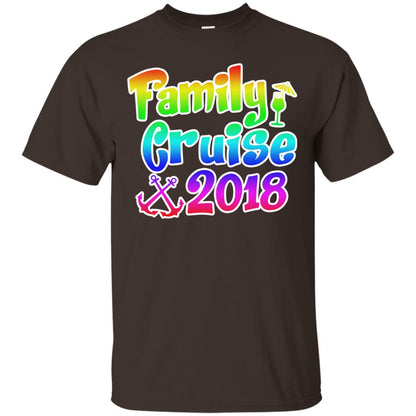 Family T-shirt Cruise 2018 Dark Chocolate