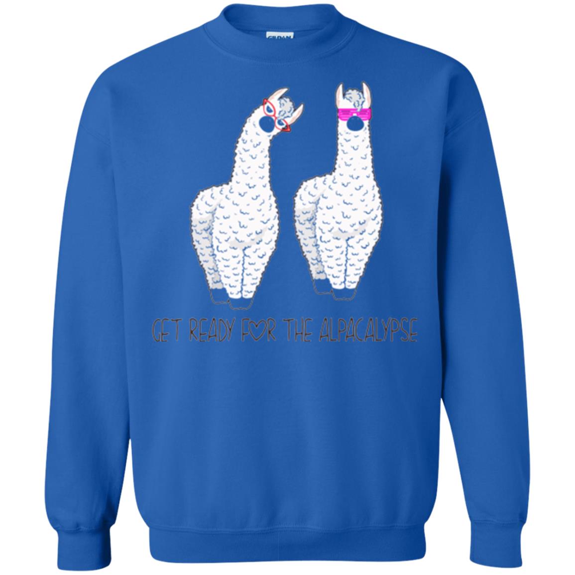 Funny Alpaca T-shirt Get Ready For The Alpacalypse Royal
