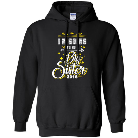 Family T-shirt I'm Going To Be A Big Sister 2018 Black