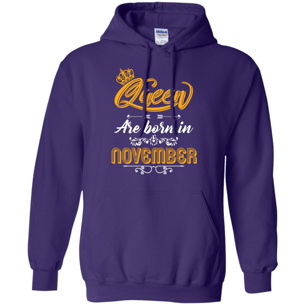 Brithday T-Shirt Queen Are Born In November Purple