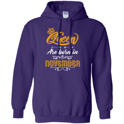 Brithday T-Shirt Queen Are Born In November Purple