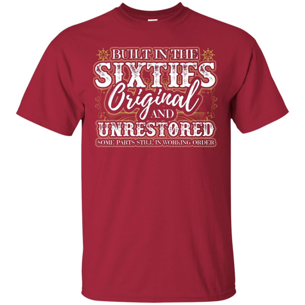 Built In The Sixties Original And Unrestored 1960s Birthday Shirt Cardinal