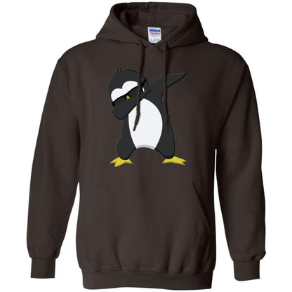 Christmas T-shirt Dabbing Penguin T-shirt Dark Chocolate