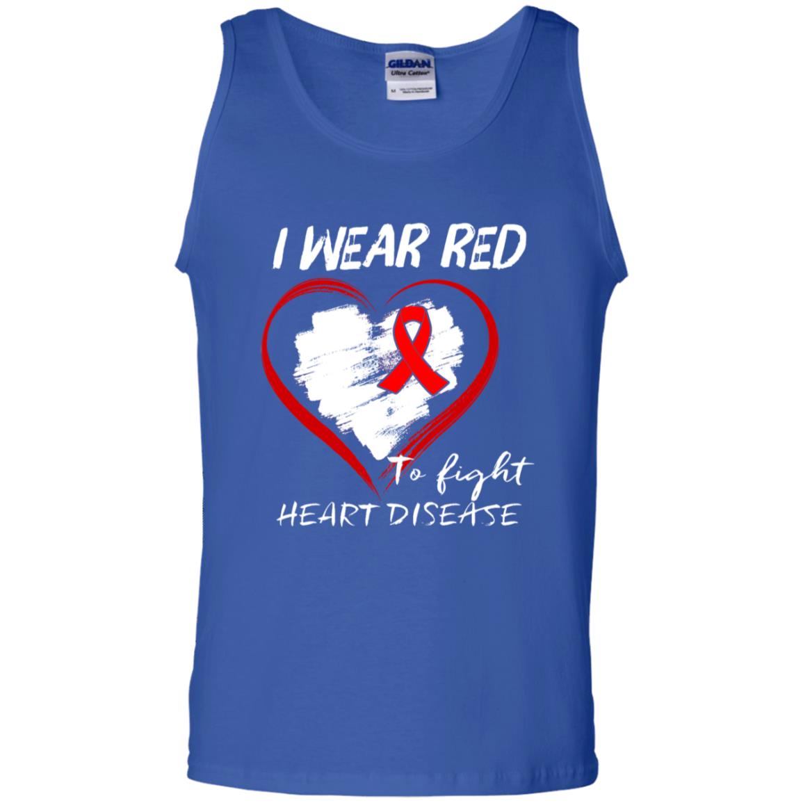 I Wear Red To Fight Heart Disease Shirt Royal