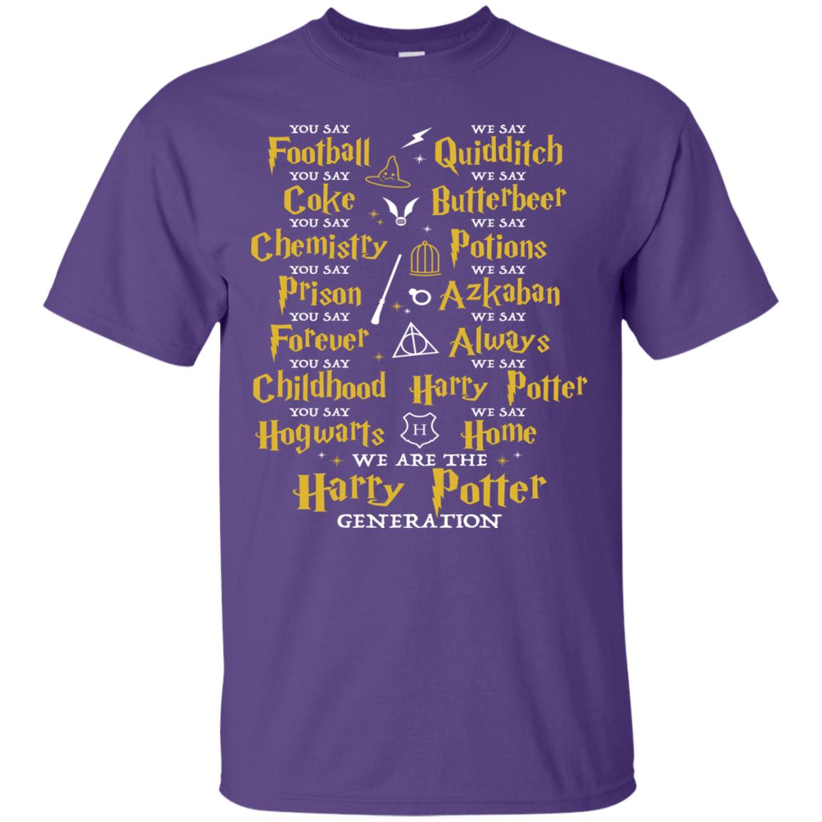 We Are The Harry Potter Generation Movie Fan T-shirt Purple