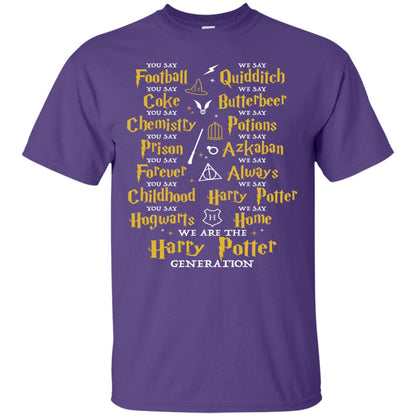 We Are The Harry Potter Generation Movie Fan T-shirt Purple