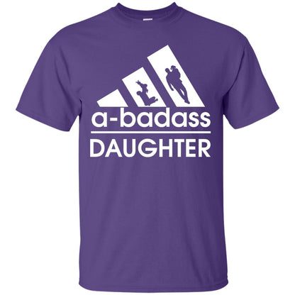 A Badass Daughter Shirt Purple