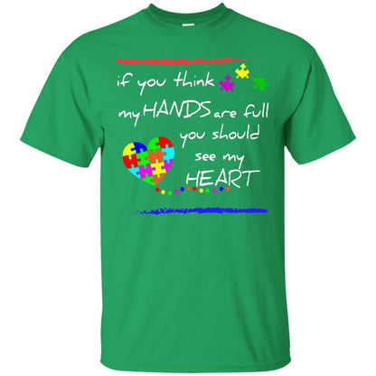 You Should See My Heart Autism Awareness T-shirt Irish Green