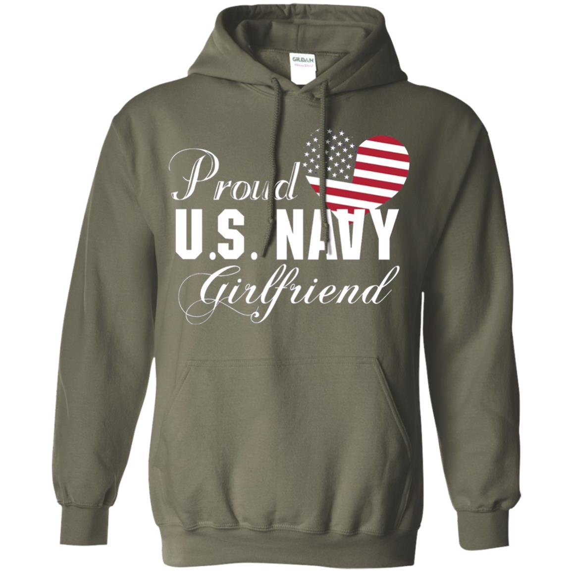 Pride U.s. Army Shirt Proud Navy Girlfriend Heart Military Green