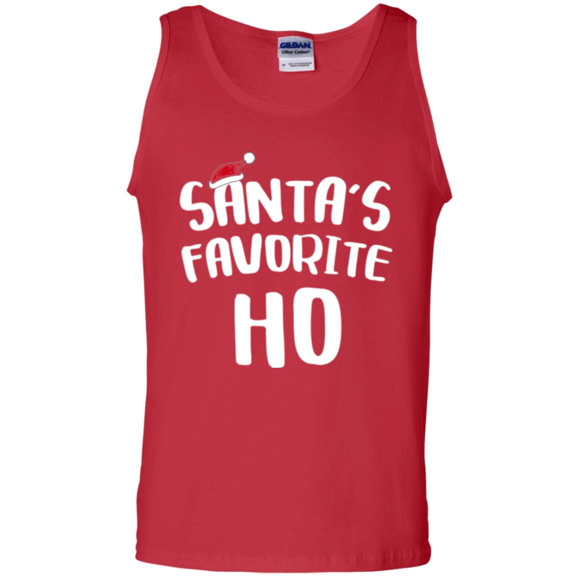 Christmas T-shirt Santa_s Favorite Ho Red