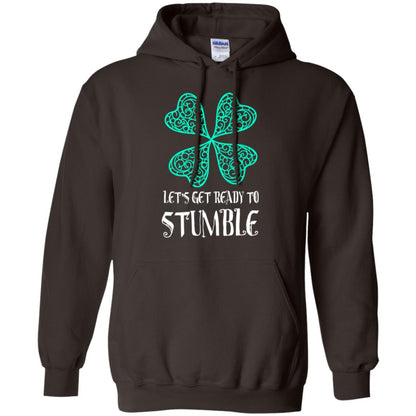 Stain Patrick's Day T-shirt Let's Get Ready To Stumble Dark Chocolate