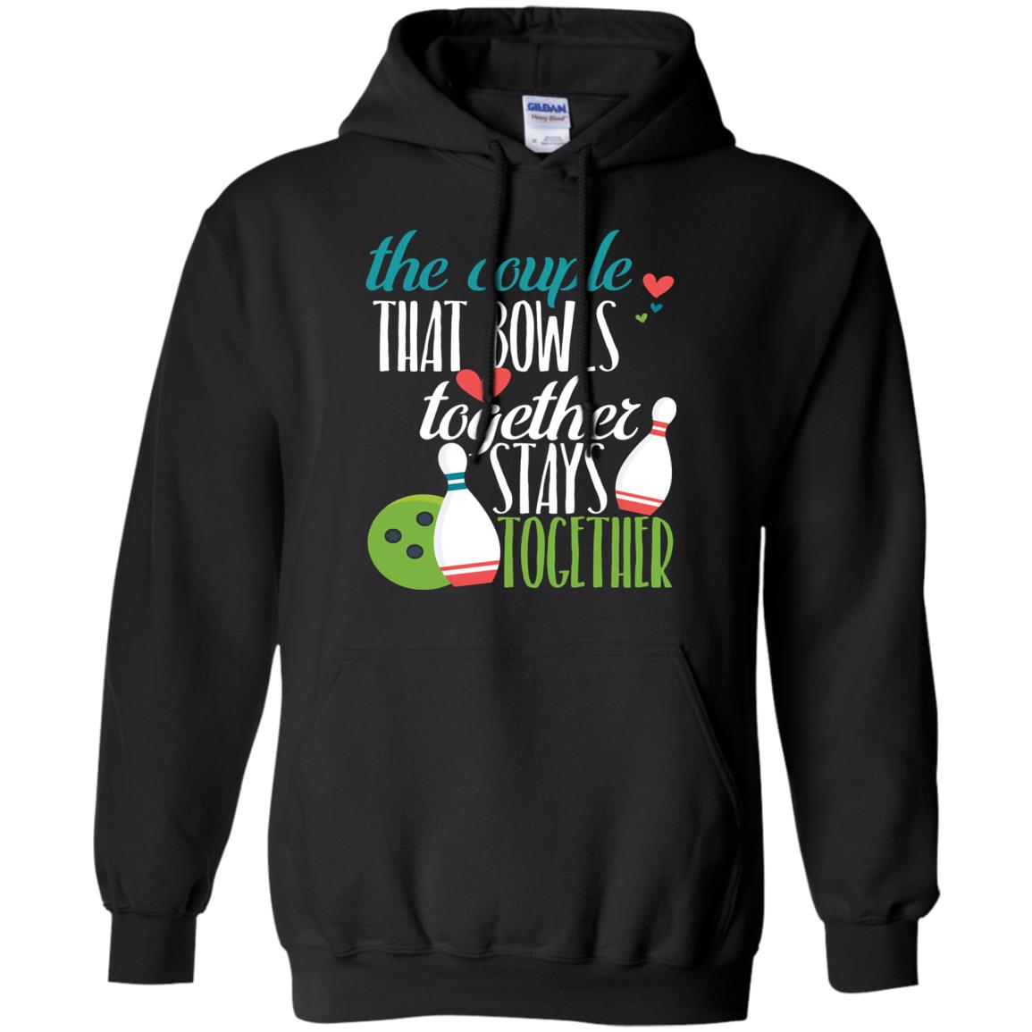 Bowler Shirt The Couple That Bowls Together Stay Together Black
