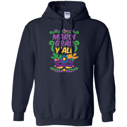 Mardi Gras T Shirt Mardi Gras Y_all T-shirt Navy