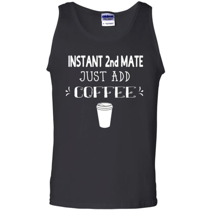 Coffee Lovers T-shirt Instant 2nd Mate Just Add Coffee Black