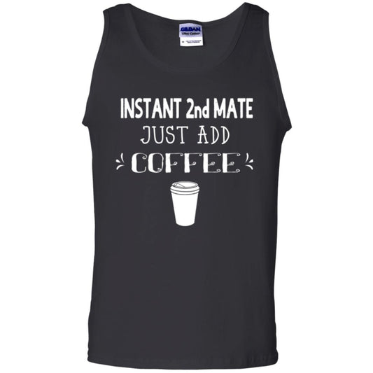 Coffee Lovers T-shirt Instant 2nd Mate Just Add Coffee Black